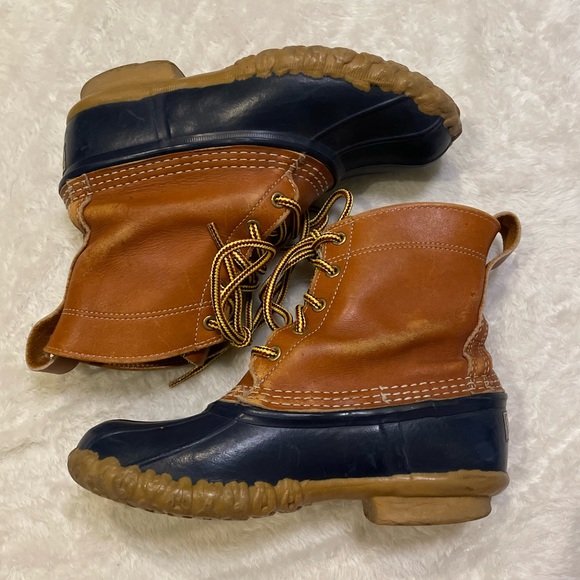 L.L. Bean Shoes - Women’s L.L. Bean Brown/Blue 6” Duck Boots, Size 7